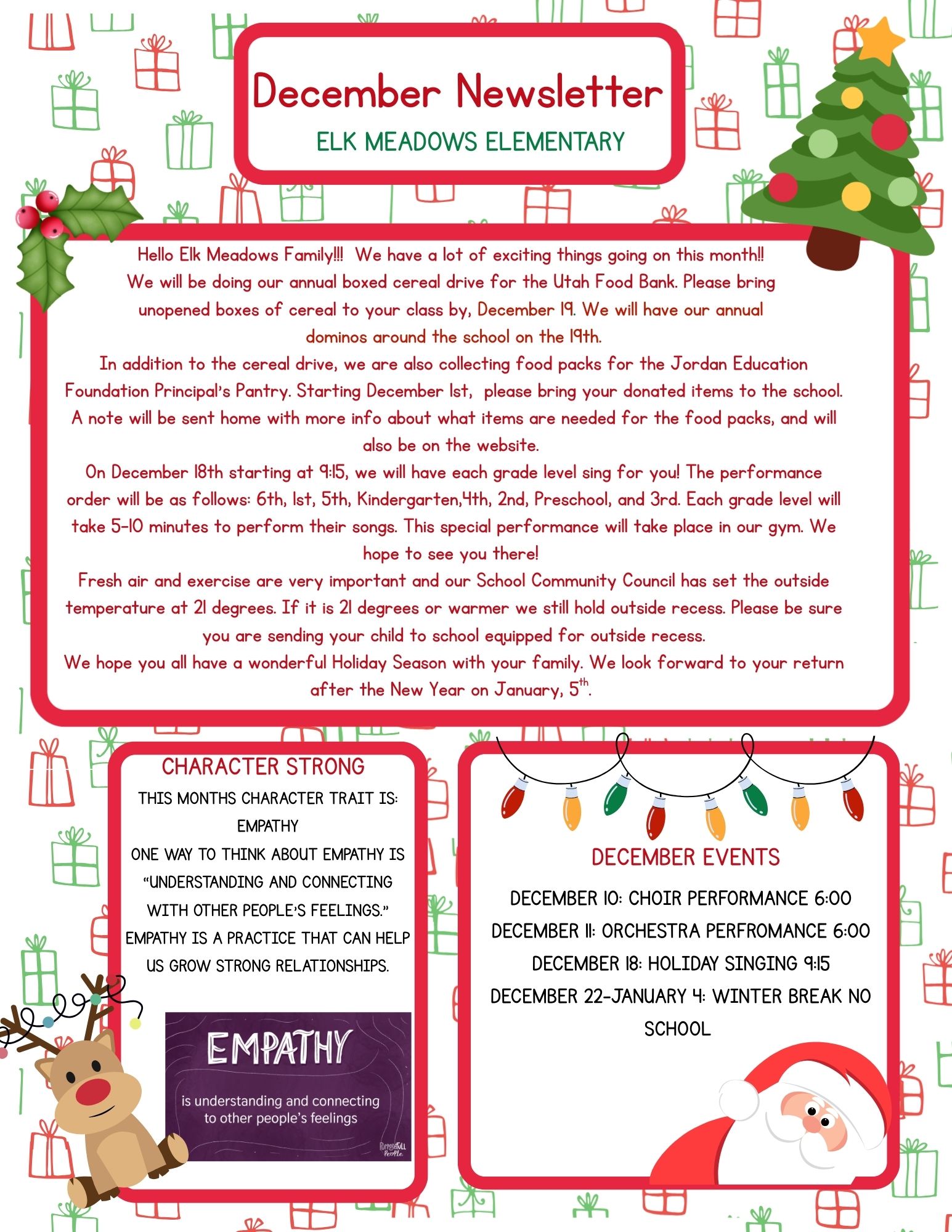 December Newsletter