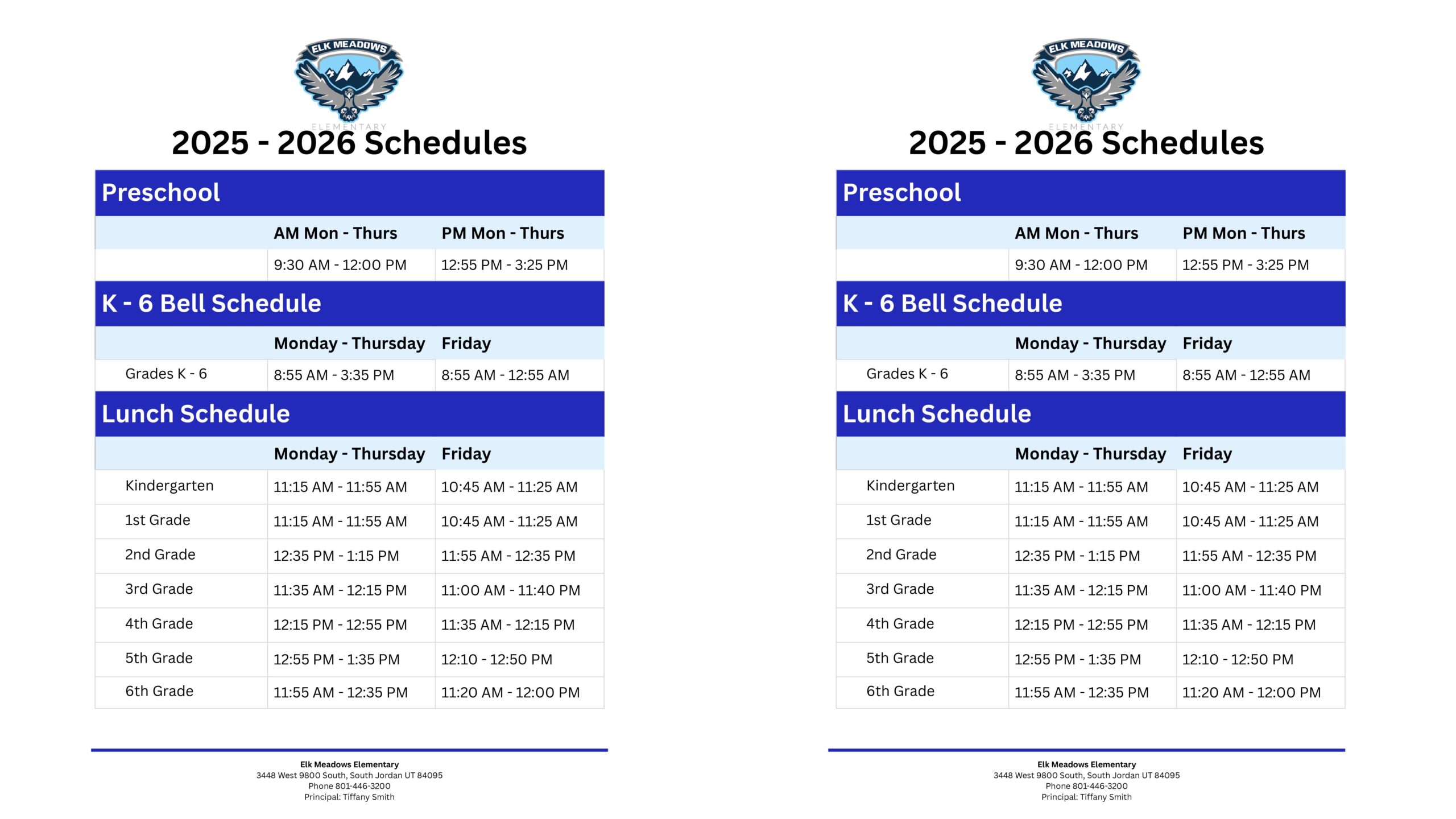 Bell Schedule Picture 