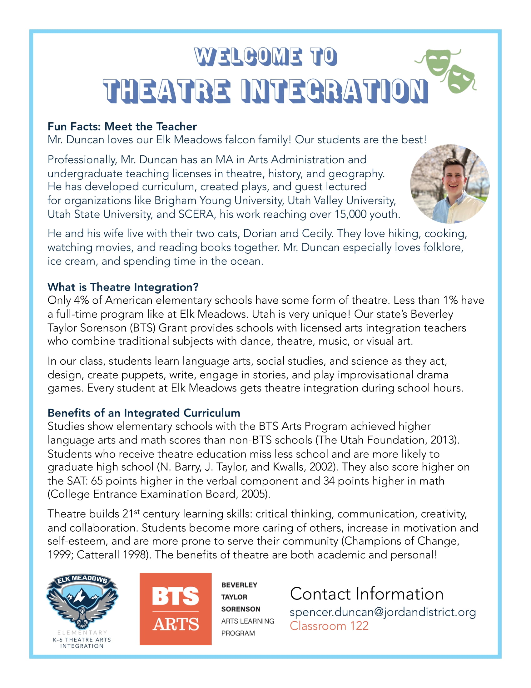 Theatre Integration Flyer